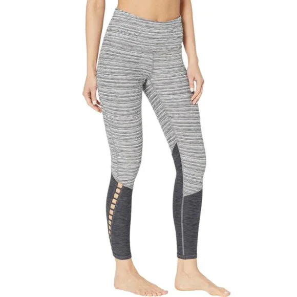 prAna Bohemio 7/8 Leggings Women's Size Small Gray Black - Picture 3 of 12